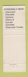 Matchbook Cover - 1968 Chevrolet Hallman's Johnstown PA