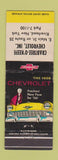 Matchbook Cover - 1956 Chevrolet Crabtree O'Keefe Riverhead NY WORN