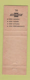 Matchbook Cover - 1956 Chevrolet Crabtree O'Keefe Riverhead NY WORN