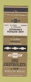 Matchbook Cover - 1962 Chevrolet Jake Dietrich Bangor ME