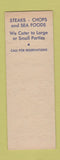 Matchbook Cover - Kiefer's Tavern Cleveland OH SAMPLE
