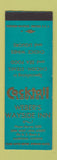Matchbook Cover - Weber's Wayside Inn Markham IL low phone # SAMPLE