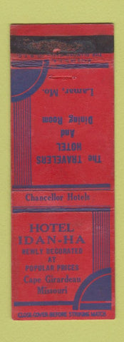 Matchbook Cover - Hotel Idan Ha Cape irardeau MO Lamar WORN