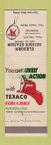 Matchbook Cover - Elkhorn Texaco oil gas Newcastle WY