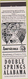 Matchbook Cover - Perkins Americana Double Springs AL White