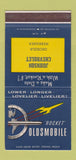 Matchbook Cover - Oldsmobile Rocket Johnson Chevrolet Osceola NE 30 Strike