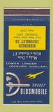 Matchbook Cover - Oldsmobile Rocket Nieburger Chevrolet Fremont OH 30 Strike