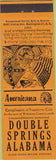Matchbook Cover - Perkins Americana Double Springs AL Orange