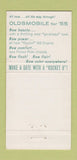 Matchbook Cover - 1955 Oldsmobile Hoover Garage Rensselaer IN 30 Strike