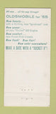Matchbook Cover - 1955 Oldsmobile Degler Hamburg PA 30 Strike