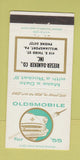 Matchbook Cover - 1955 Oldsmobile Reeser Daneker Williamsport PA 30 Strike