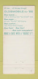Matchbook Cover - 1955 Oldsmobile Whitaker Barrett Media PA 30 Strike