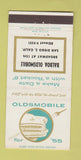Matchbook Cover - 1955 Oldsmobile Balboa San Diego CA 30 Strike