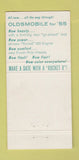Matchbook Cover - 1955 Oldsmobile Ramsey New Castle IN 30 Strike