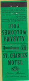 Matchbook Cover - Perkins Americana St Charles Motel Laverne AL Green