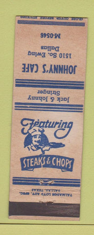 Matchbook Cover - Johnny's Cafe Dallas TX