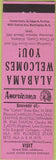 Matchbook Cover - Perkins Americana Grove Hill  AL Pink