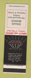Matchbook Cover - Fidelity and Deposit Company of MD Dallas TX 1965