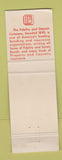 Matchbook Cover - Fidelity and Deposit Company of MD Dallas TX 1965