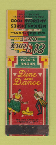 Matchbook Cover - El Fenix Cafe Mexican Dallas TX