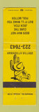 Matchbook Cover - Armadilla Village WEAR