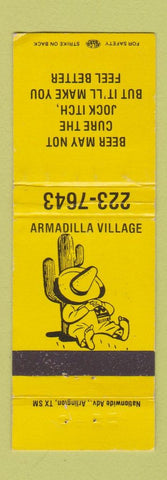 Matchbook Cover - Armadilla Village WEAR