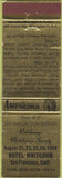 Matchbook Cover - Perkins Americana RMS Hotel Whitcomb San Francisco CA Gold