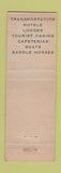 Matchbook Cover - Yellowstone National Park