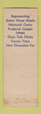 Matchbook Cover - Louise Lea Wright Furniture Dallas TX
