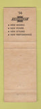 Matchbook Cover - 1956 Chevrolet Vandergriff Arlington Irving Carrollton TX WEAR