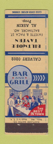 Matchbook Cover - Biltgmore Tavern Baltimore MD