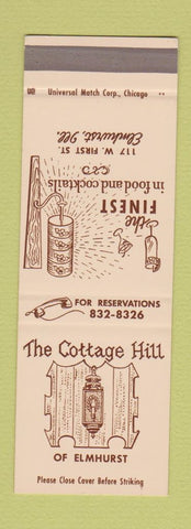 Matchbook Cover - The Cottage Hill Elmhurst IL  SAMPLE