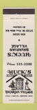 Matchbook Cover - Huck's Bavarian Village Redford MI