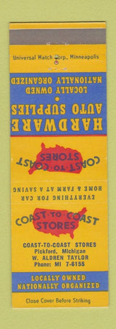 Matchbook Cover - Coast to Coast Hardware Pickford MI