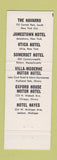 Matchbook Cover - Hotel Bancroft Saginaw MI