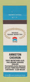Matchbook Cover - Anniston Chevron oil gas Anniston AL