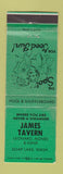 Matchbook Cover - James Tavern Soap Lake WA WEAR