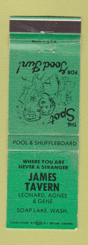 Matchbook Cover - James Tavern Soap Lake WA WEAR