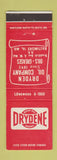 Matchbook Cover - Drydene oil gas Baltimore MD