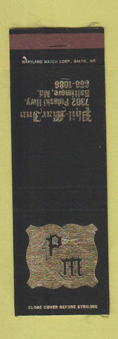 Matchbook Cover - Phil Mar Inn Baltimore MD