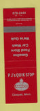 Matchbook Cover - PR's Amoco oil gas Cloquet MN