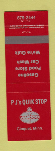 Matchbook Cover - PR's Amoco oil gas Cloquet MN