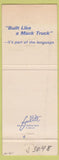 Matchbook Cover - Mack Trucks Dearborn MI