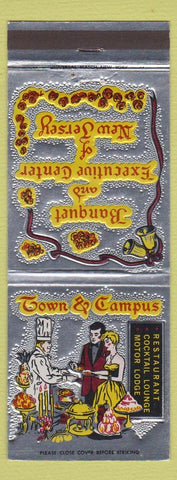 Matchbook Cover - Town and Campus Motor Lodge Elizabeth West Orange Union NJ