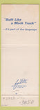 Matchbook Cover - Mack Trucks Tulsa OK