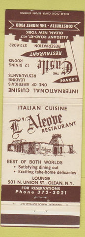 Matchbook Cover - Castle Restaurant Olean NY