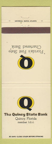 Matchbook Cover - Quincy State Bank Quincy FL