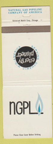 Matchbook Cover - Natural Gas Pipeline Company of America Chicago Amarillo