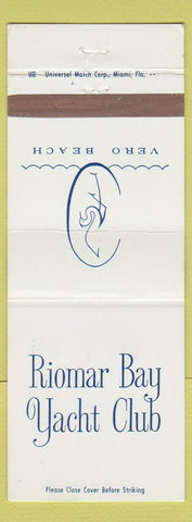 Matchbook Cover - Riomar Ba Yacht Club Vero Beach FL