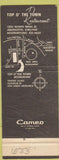 Matchbook Cover - Top o the Town Restaurant Arlington VA